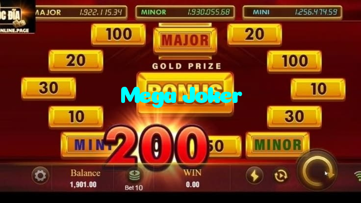 Mega Joker casino presented on mobile device in Pakistan with slots and live games